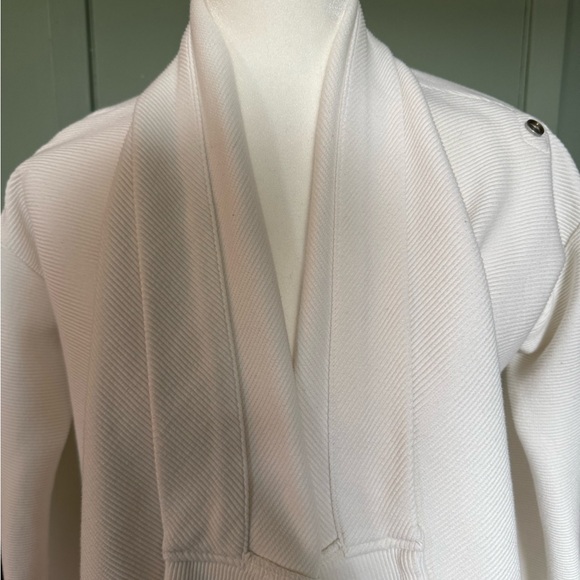 White Draped Cardigan - Picture 3 of 6